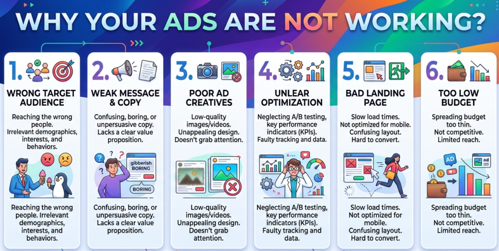Why Your Ads are Not Working? 7 Common Reasons and Fixes 2 Why Your Ads are Not Working